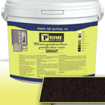 Цветная декоративная затирка Prime Grout, шоколадная, 6 кг