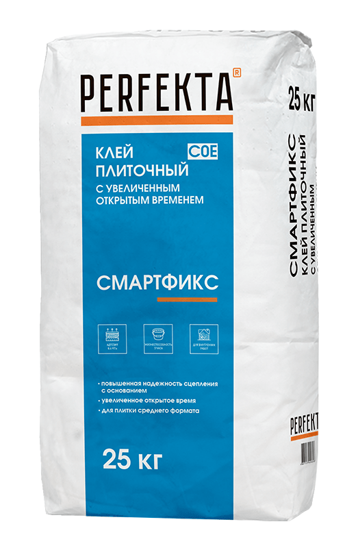 Клей плиточный с увеличенным открытым временем Смартфикс C0 E