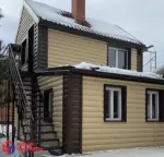 БЛОКХАУС Акриловый сайдинг | Премиум, Орех тёмный ВН-02 3100х320мм