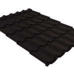 Металлочерепица Классик ("Classic") v01 0,5 Satin Matt TX RAL 9005 черный