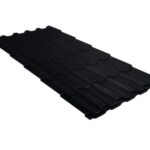 Металлочерепица "Квинта плюс" ("Kvinta plus") 0,5 Satin Matt RAL 9005 черный