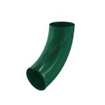 Колено сливное Aquasystem D100 мм, GreenCoat Pural BT, RAL 6005 (зеленый)