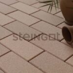 Тротуарная плитка Steingot Прямоугольник Бежевый (верхний прокрас, минифаска), 200x100x60