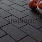 Тротуарная плитка Steingot Прямоугольник Черный (верхний прокрас, минифаска), 200x100x60