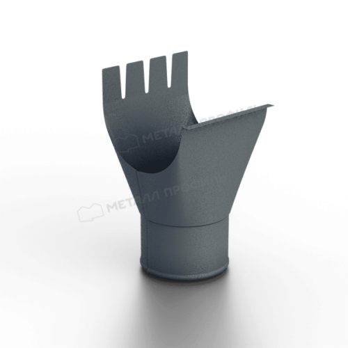 Воронка выпускная МЕТАЛЛ ПРОФИЛЬ  Freeze D125/100 Grey