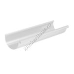 Желоб водосточный 3м Aquasystem D125 мм, GreenCoat Pural BT, RR 20 (белый)
